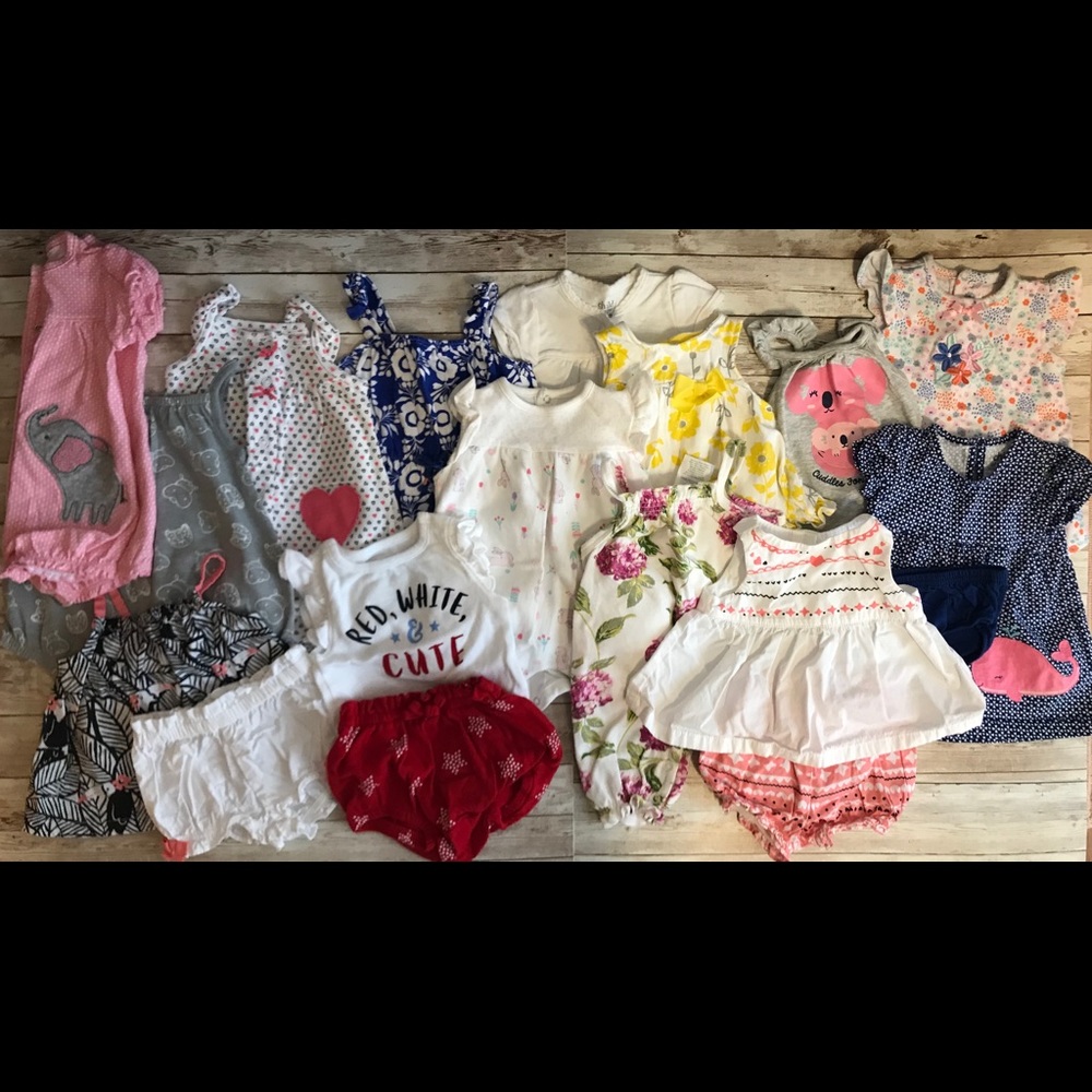 0-3 Month Baby Girl Summer Bundle